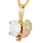 Opal with Diamond Accent - by Landstrom's